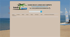Desktop Screenshot of kandebeach.com