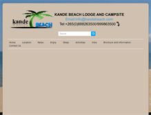Tablet Screenshot of kandebeach.com